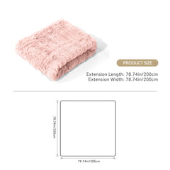 3pcs Faux Rabbit Plush Bedding Set, Soft Fluffy Comfortable Thicken Warm Autumn-Winter Duvet Cover & Pillowcase Set, Machine Washable, Ideal for Hotel, Guest Room, Bedroom, Home Use,Christmas Presents, Single/Double/King/Super King Size (1*Duvet Cover + 2