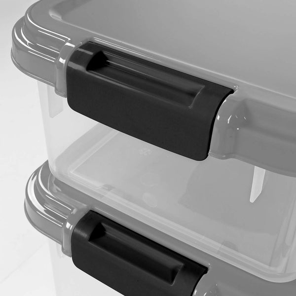 2pcs Pet Food Storage Set – BPA-Free Stackable 13L + 37.5L Dry Food Bins with Casters & Scoop | Moisture-Proof Dog & Cat Food Containers