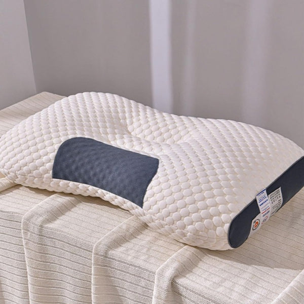 Pack of 2/1 Sleeping Pillows, Ergonomic Neck Support Pillow, Adjustable Contour Support Pillow for Deep Sleep, Breathable Skin-Friendly, Moisture-Wicking, All-Season-1000/2000g