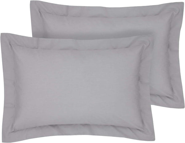 Pack of 2 Softtouch Ultra-Fine Pillowcases, 200Tc Pure 100% Polycotton Envelope Closure Pillow Covers, Available in a Variety of Colors, Fade-Resistant Fabric Bedding, Suitable for Various Style Settings, Machine Washable.