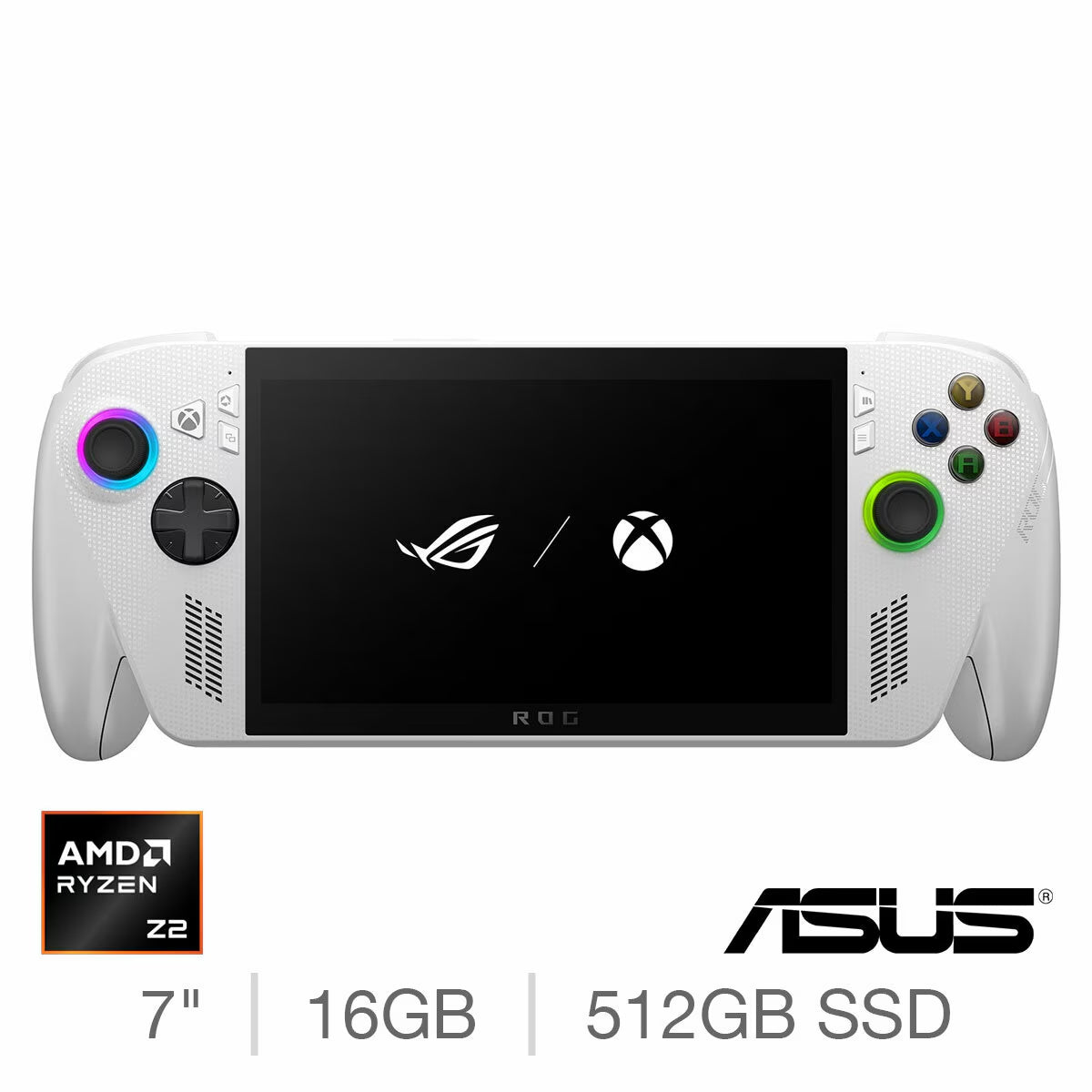 ASUS ROG Xbox Ally, AMD Ryzen Z2, 16GB RAM, 512GB SSD, 7 Inch Handheld Gaming PC Console, RC73YA-NH002W