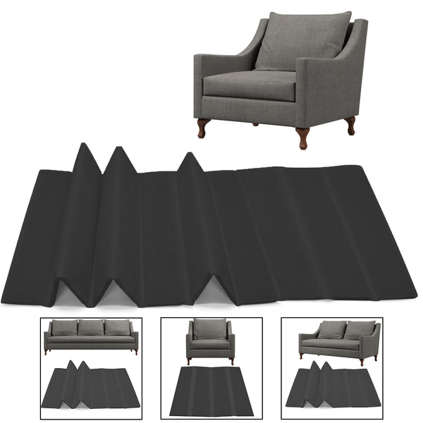 Sofa Seat Support Boards, Black Rejuvenator Boards, Sofa Saver, Adjustable/Foldable Sagging Sofa Support 1-2-3 SEATER SAVERS