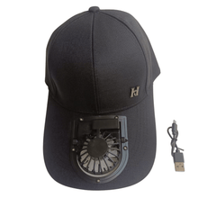 USB Rechargeable Cooling Fan Baseball Cap, 3-Speed Adjustable Airflow Sun Hat for Outdoor Sports, Golf, Fishing, Hiking