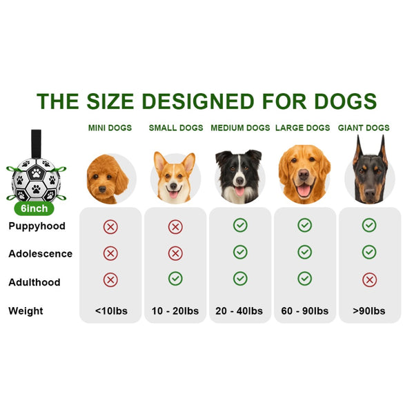 Dog Fetch Ball with Grab Straps for Small and Medium Dogs Durable Pet Play Ball for Outdoor Training Water Play and Daily Exercise