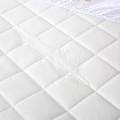 Mother's Day gift Premier Non-Noise Quilted Waterproof Mattress protector super-soft, Ultimate Comfort and Protection, stretch skirt fit all depth mattress, fitted sheets, easy care,white, TPU Coated, Breathable, Noiseless, All Seasonal Use