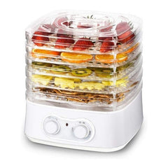 HomeTronix 5 Tray Mini Electric Food Dehydrator Fruit Dryer Meat Vegetables Beef Preserver Machine Beaf Jerk