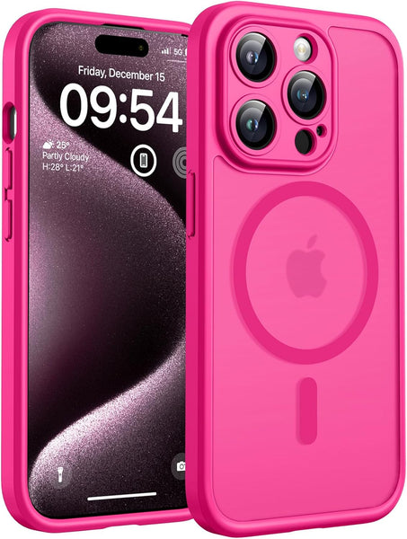 TOCOL Magnetic for Iphone 17 Pro Max Case 6.9-Inch, Compatible with Magsafe, Full Camera Protection, Built-In Magnetic Ring, Drop Protection Shockproof Translucent Matte Phone Cover