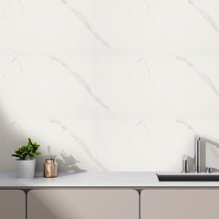10/20/30/40 Pack Luxury Marble Effect Self-adhesive Floor Tiles 60x30cm, 2mm Thicken Vinyl Flooring Tiles Wall Stickers, Removable PVC Wall Decals, Suitable for Living Room, Bedroom, Kitchen Backsplashes, Bathroom, Office, Background Walls, Easy To Instal