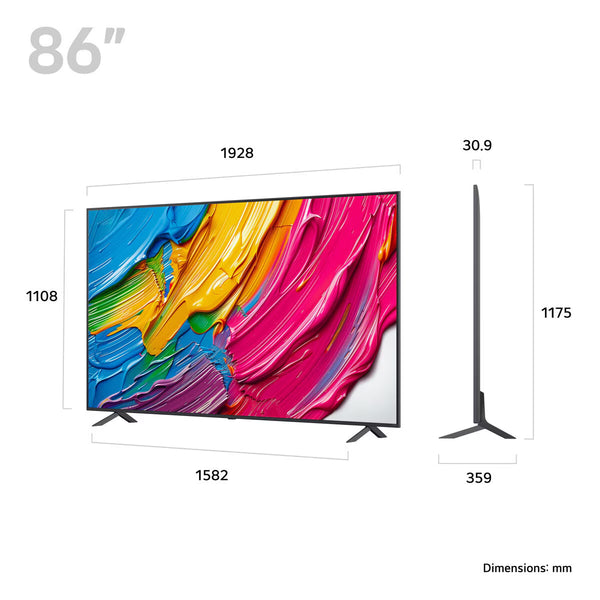 LG 86QNED80A6A 86 Inch QNED 4K Ultra HD Smart TV