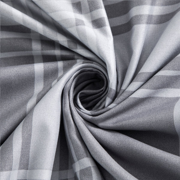 3-Piece Check Duvet Cover Set – Wrinkle-Resistant Modern Design, Ultra-Soft & Smooth Microfiber Bedding, All-Season Comfort, Machine Washable with Pillowcases, Available in All Sizes