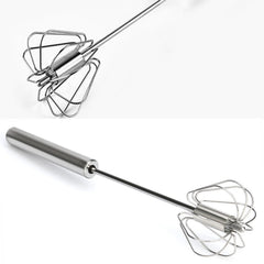 SUL Egg Whisk, Hand Push Whisk Blender, Egg Beater, Milk Frother, Rotating Push Mixer Stirrer for Whisking, Beating, Stirring