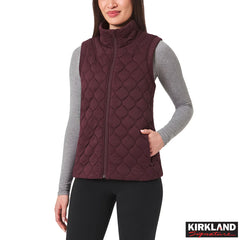 Kirkland Signature Women'S Quilted Vest in Cream