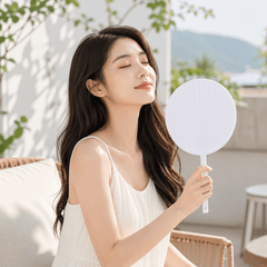 A2Z Large Hand Fan Lightweight Flexible Cooling Fan Portable Manual Fan Wide Surface Design for Travel Outdoor Events Holidays Summer Everyday Use