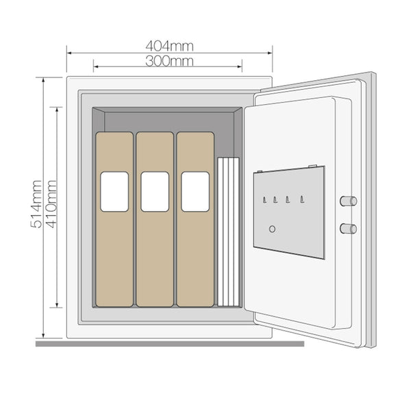 Yale Maximum Security Professional Safe with Electronic Lock, 49.8 Litres