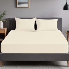 1pc Extra Deep Fitted Sheet, All seasons Bedding Ultra Soft Breathable Microfiber, Wrinkle-Free, Machine Washable, Hotel Quality All Sizes Available