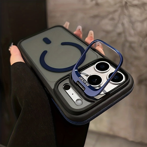 Phone Case - Magnetic Phone Case with Anti-Slip Edge Support for Iphone 17 Promax/Pro/Air, 16 Plus, 15, 14 Pro Max, 13, 12 And Galaxy S22. Wireless Charging Protective Cover, Drop-Resistant Case, Shockproof Phone Case, Stylish Phone Cover