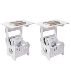 Modern Wooden Nightstand with Three Tiers, Measuring 49X46X29.5Cm, Suitable for Bedrooms, Living Rooms, And Hallways, Easy to Assemble, Can Also Serve As a Coffee Table