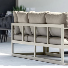 Harbour Lifestyle Havana Corner Patio Set with Reclining Feature in Latte