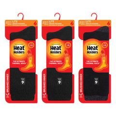 Heat Holders Men'S Lite Thermal Socks, 3 Pack