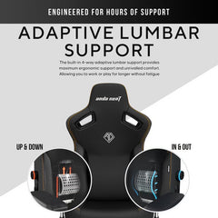 Anda Seat Kaiser Series 3 Large Gaming Chair, Black
