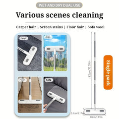 Magical window cleaning brush, extendable handle, screen cleaning brush tool, reusable, pet hair removal tool, home door and window cleaning brush, cleaning supplies, cleaning tools, Halloween/Christmas gifts