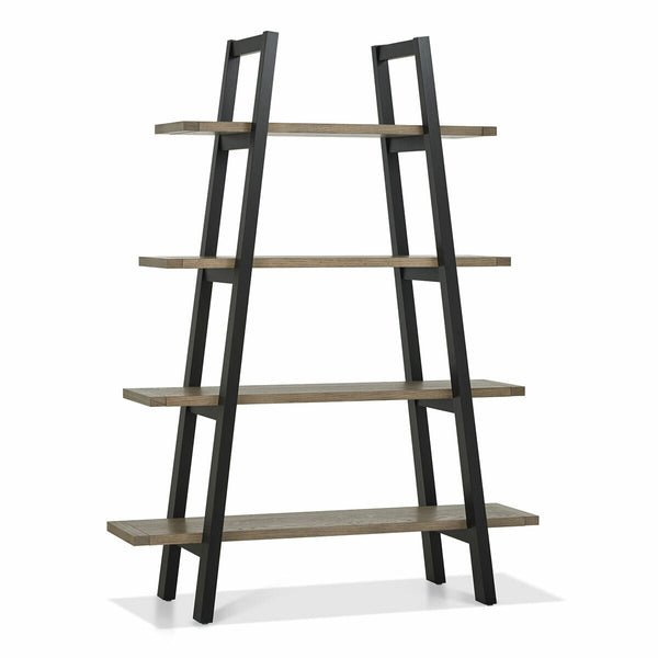 Bentley Designs Camden Weathered Oak & Peppercorn Open Display Unit