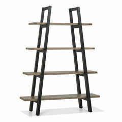 Bentley Designs Camden Weathered Oak & Peppercorn Open Display Unit