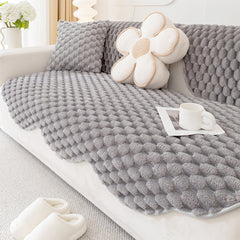 1pc Plush Sofa Cushion 1 2 3 4 Seater, Pet Friendly Sofa Cover, Breathable Sofa Slipcover Couch Cover Seat Cushion, Machine Washable, Warm Thickened Soft and Cozy Non-Slip Furniture Protector Sofa for All-Seasons, Living Room, Bedroom, Office, Home Decor