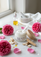 🌹 Rose Astragalus Botanical Face Cream with Damask Rose Otto Essential Oil- CHERISH LEWIS Made to Order