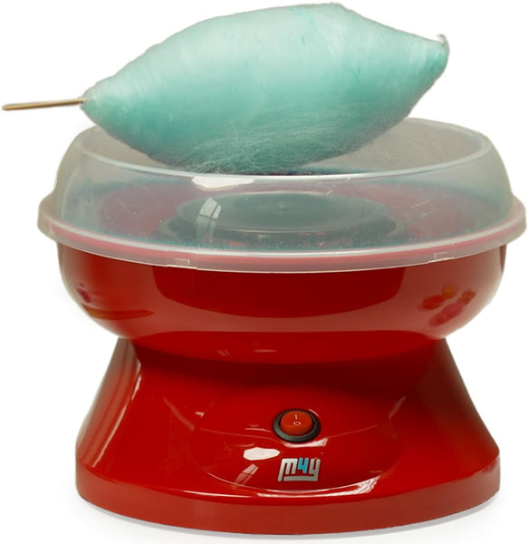 M4Y Premium Candy Floss Maker Cotton Candy Sweet Machine, Funfair Style Machine for Parties, Kids, Home, Includes Measuring Spoon and Candy Floss Sticks