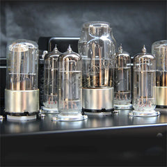 Audiophile 6P1 Tube Power Amplifier Class a Single-Ended Parallel High-Power HIFI Power Amplifier Retro Tube VU Meter Amplifier