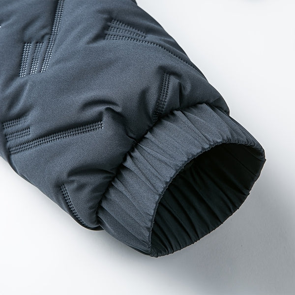 Lightweight Winter Stand Collar Jacket for Men, Quilted Thermal Business Casual Coat, Cold Weather Outerwear