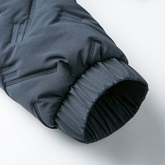 Lightweight Winter Stand Collar Jacket for Men, Quilted Thermal Business Casual Coat, Cold Weather Outerwear