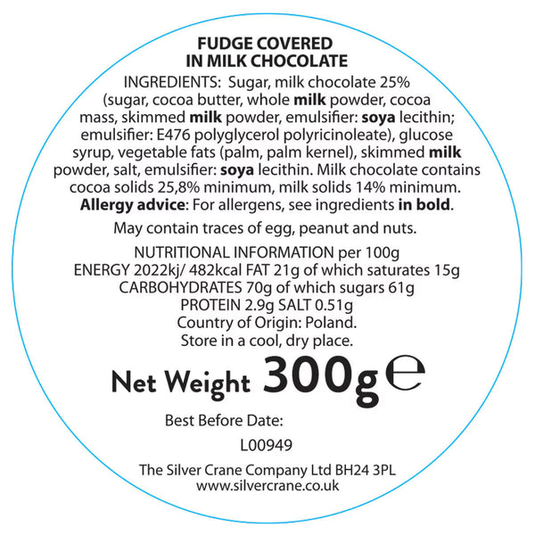 Silver Crane Christmas Nutcracker Fudge Tin in Three Colours, 300G