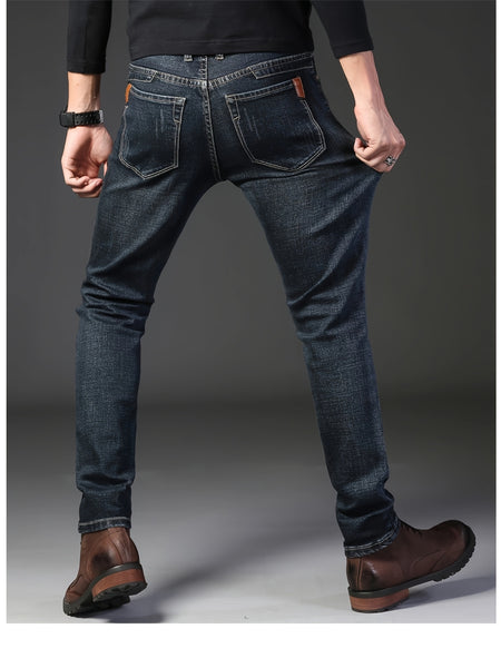 New Summer Men's Denim Business Pants for Men