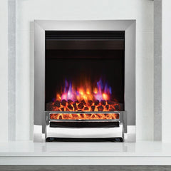Flare Ember Inset Electric Fire in Chrome, 2Kw