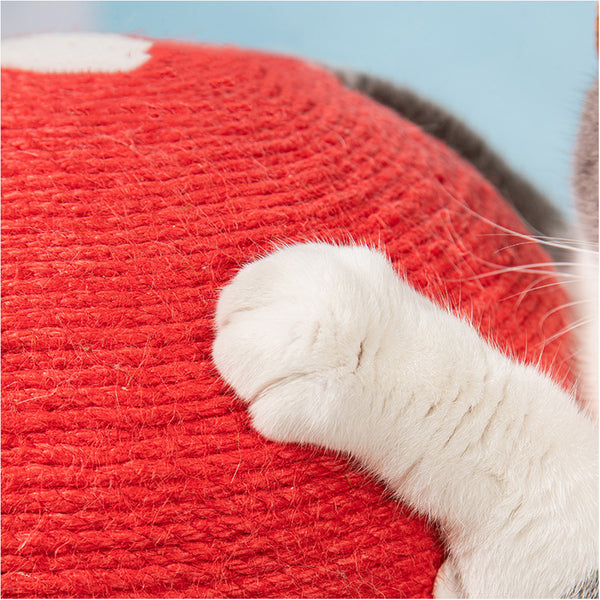 Creative Scratching Post Mushroom Cat Scratching Post Cute Mushroom Scratch Pad Cat Scratcher for Indoor Cats 28*28*34cm