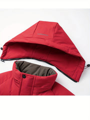 Winter New Warm Jacket with Detachable Hood, Trendy Fashion Men's Parka Coat, Business Casual Versatile Outerwear
