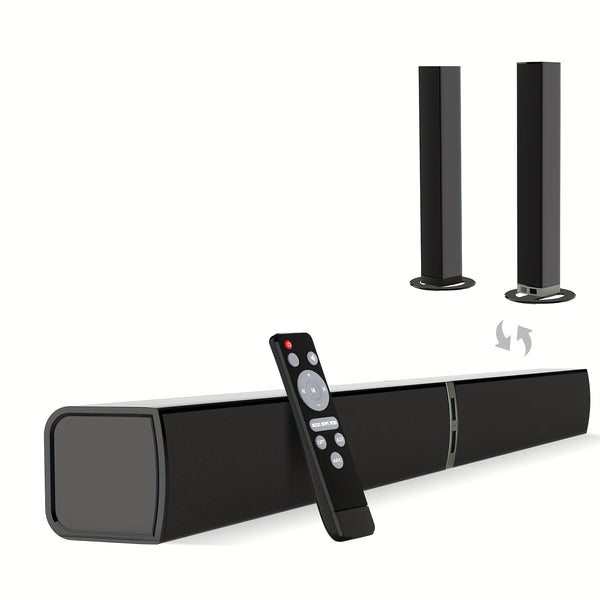 SoundBar with Subwoofer, Sound Bar for Smart TV, Wireless 5.0 Soundbars, Deep Bass, TV Audio System with ARC/Opt/AUX for Enhanced Home Theater Sound Speaker with Infrared Remote Control