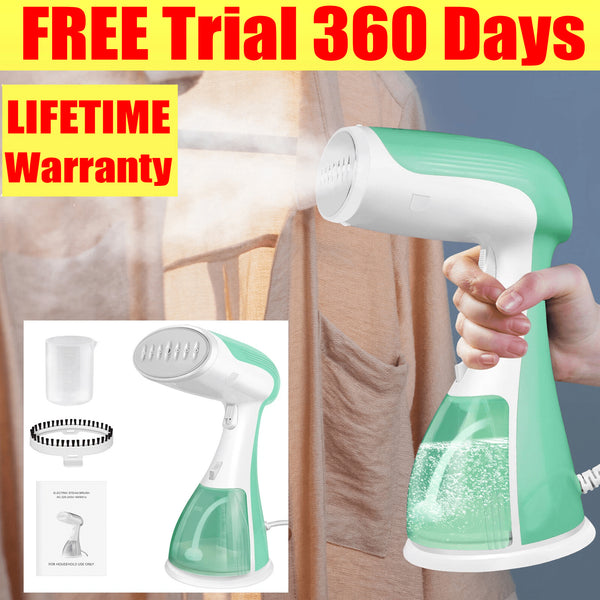 1800W Handheld Clothes Steamer, Portable Garment Steamer Clothing for Home Office Travel, 30s Fast Heat-up Powerful steam Iron with 300ML Large Water Tank, Mini Compact Fabric Wrinkle Remover