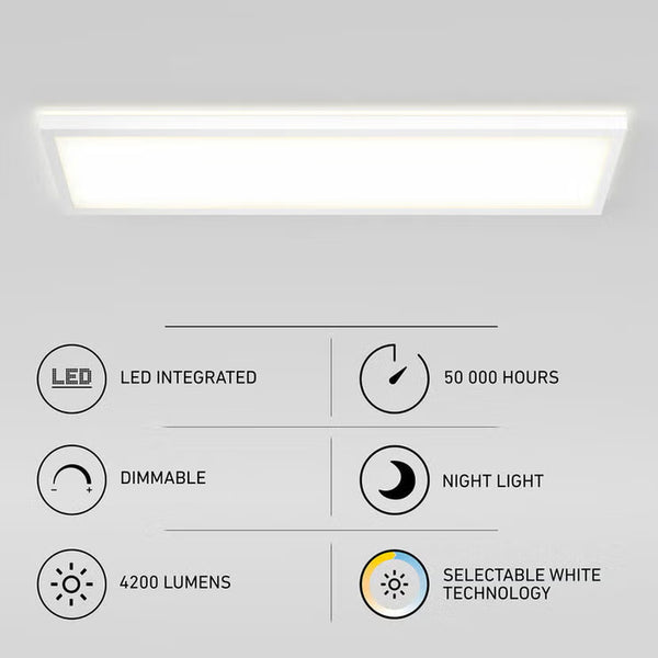 Artika Rayma LED Flat Panel Light with Backlight 121.4 X 30.5 Cm