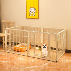 Dog Pen, 6-Panel Puppy Pen with Door, High 60Cm Indoor/Outdoor Dog Playpen, Portable Detachable Pet Run Enclosures for Puppies, Cats, Rabbits And Other Animals