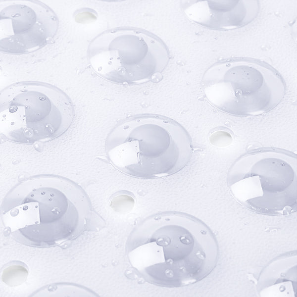 1pc Large Shower Mat – Non-Slip, Strong Suction Cups & Drain Holes, Quick-Dry, Machine Washable, Durable & Comfortable for Bathtub and Bathroom Floor Use