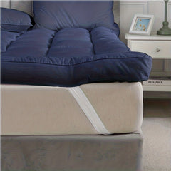 Hotel Quality 10cm Extra Thick Mattress Topper With Deep Fitted Elastic Corners Luxury Mattress Topper For All Seasons And for all Sizes Available Single, Small Double, Double, King, And Super King