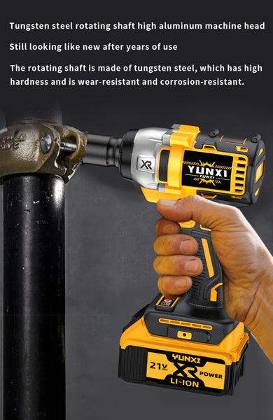 Wireless Electric Impact Wrench, Lithium Electric Wrench Set - Multifunctional Tool Set, Portable, Suitable For Car Maintenance, Furniture And Scaffolding Installation, A Gift Of Electric Tools For Husbands