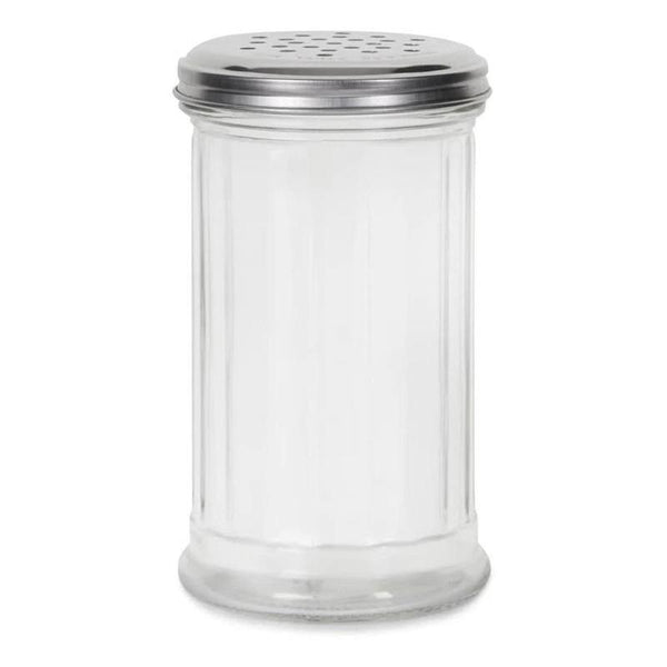 Apollo Glass Flour Shaker with Stainless Steel Screw Top - 15 x 8cm