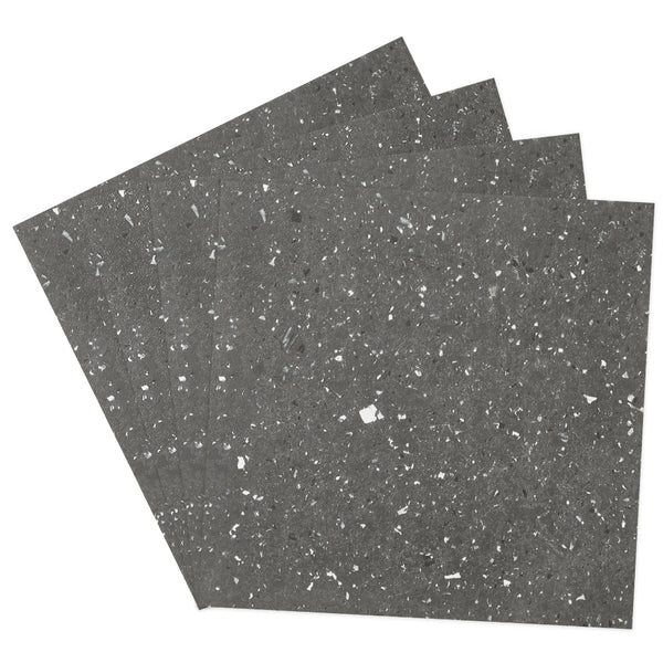 LIFE IDEAS 10/30-Pack Self-Adhesive Vinyl Floor Planks Stickers, Marble Effect Flooring Tiles, 12