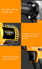 Wireless Electric Impact Wrench, Lithium Electric Wrench Set - Multifunctional Tool Set, Portable, Suitable For Car Maintenance, Furniture And Scaffolding Installation, A Gift Of Electric Tools For Husbands