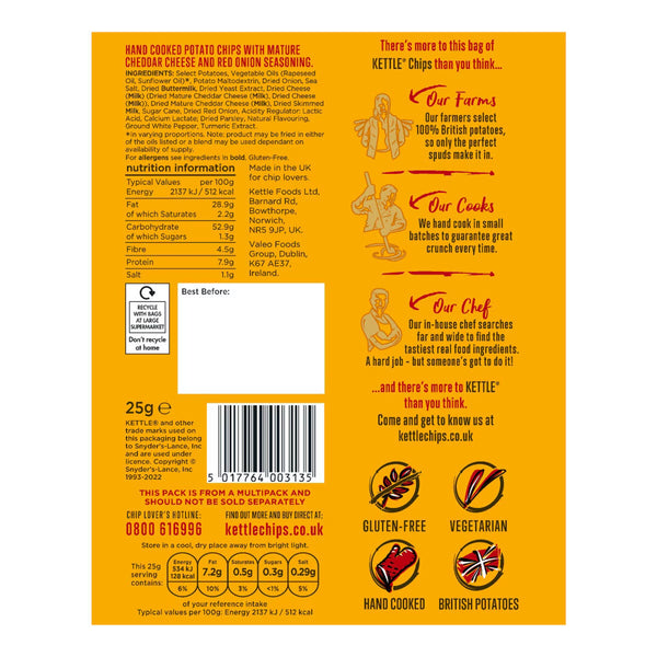 Kettle Hand Cooked Potato Chips Take Home Variety Box, 48 X 25G