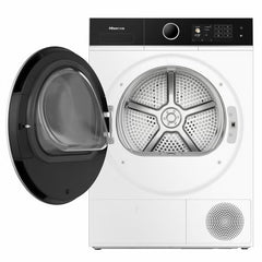 Hisense Kitchenfit 5I Series DH5I904BWBC, 9Kg Heat Pump Dryer, A+++ Rated in White